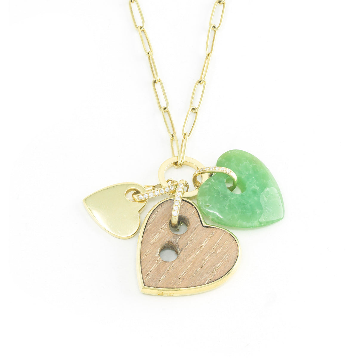 Stone Heart Charm