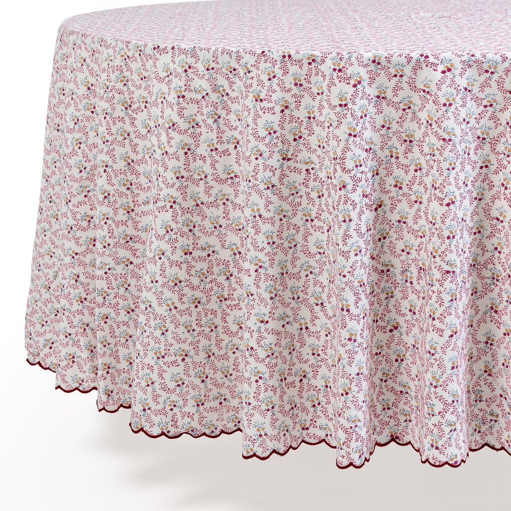 Round Little Flower Tablecloth