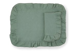 Ruffles Sea Sonen Napkin and Placemat, Set of 2