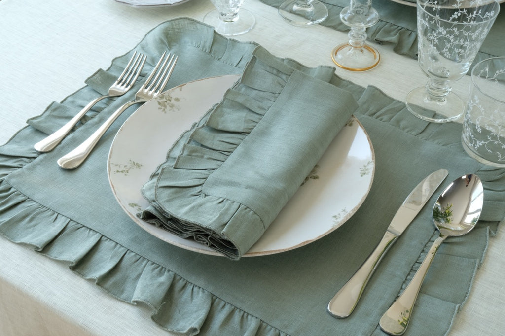 Ruffles Sea Sonen Placemat, Set of 4