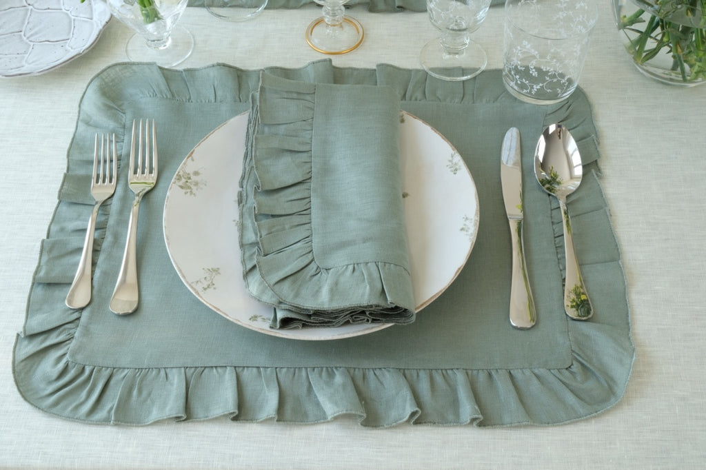 Ruffles Sea Sonen Napkin, Set of 4