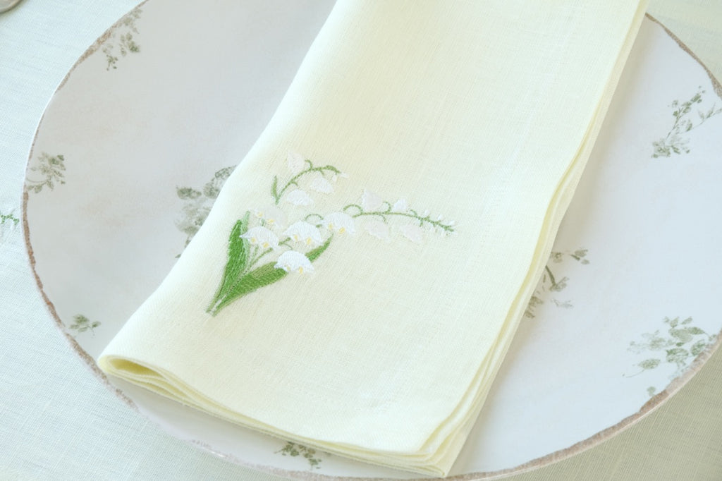 Lily of the Valley Collection Napkin and Placemat, Set of 2