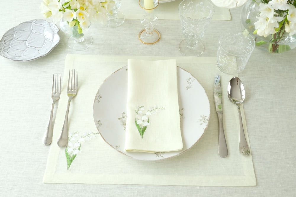 Lily of the Valley Collection Placemat, Set of 4