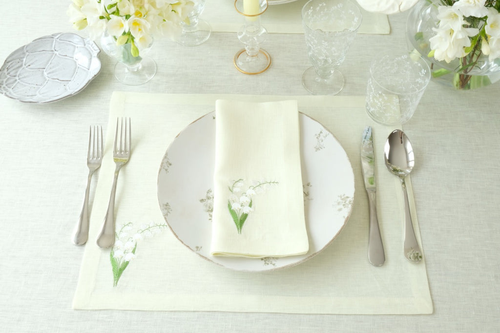 Lily of the Valley Collection Placemat, Set of 4