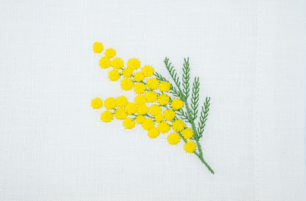 Mimosa Napkin and Placemat, Set of 2