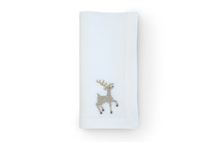 Sparkling Reindeer Napkin, Set of 4