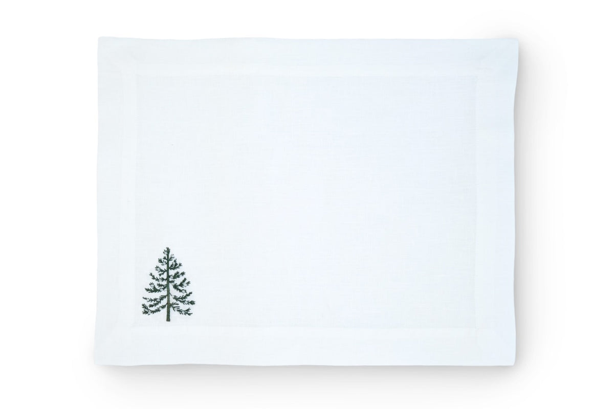 Sparkling Christmas Tree Napkin and Placemat, Set of 2