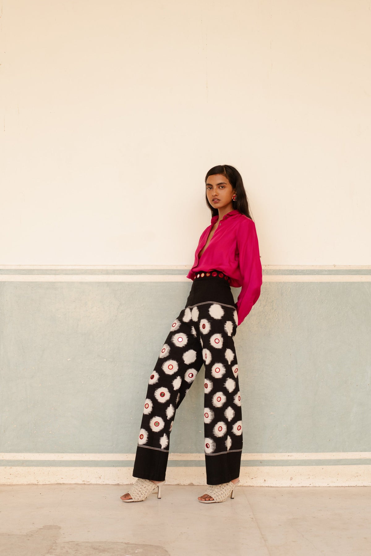 Multicolor Mirror Trousers