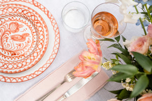 Casa Coral Salad Plate with Traditional Designs