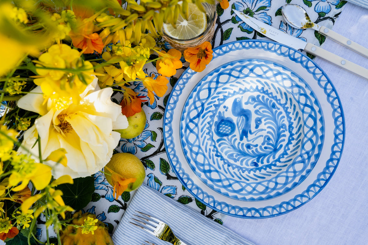 Casa Celeste Salad Plate with Traditional Designs