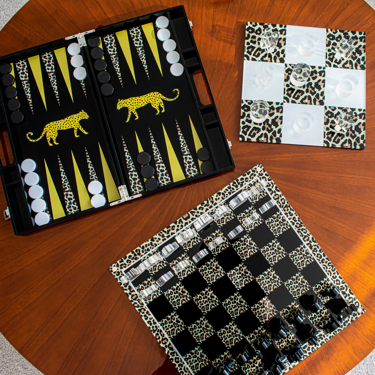 Leopard Backgammon Board