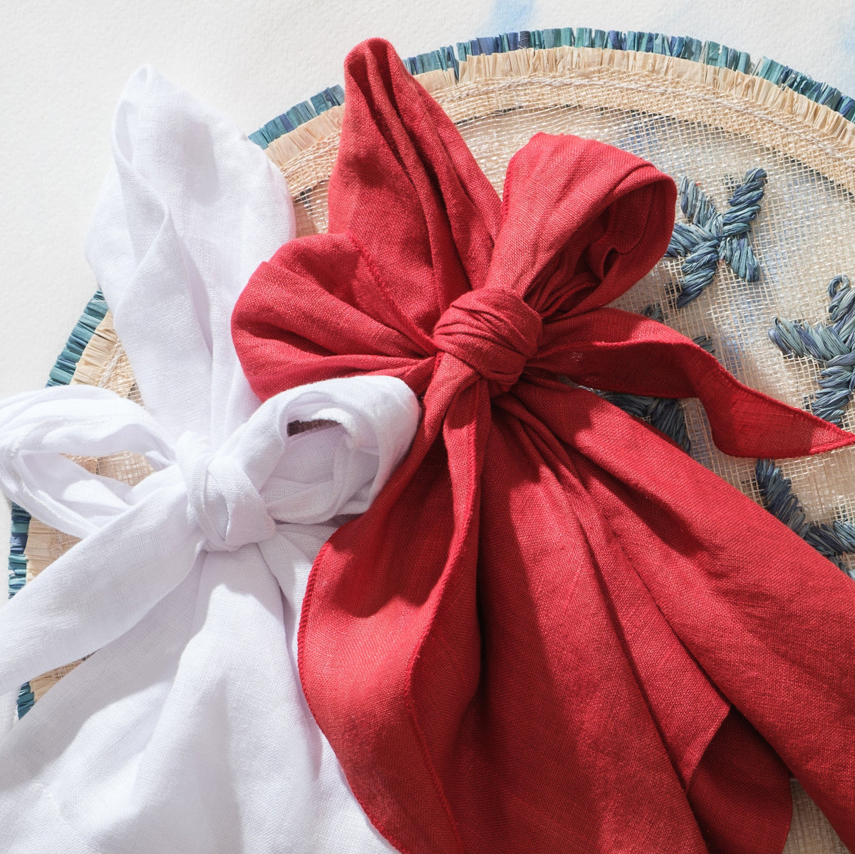 Bow Linen Napkin, Set of Two