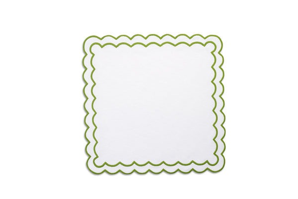 Daisy Placemat and Napkin Set in White