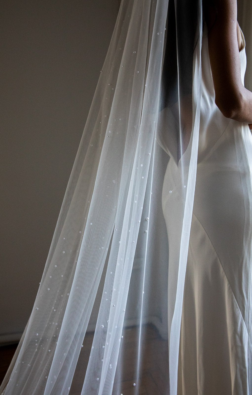 Kennedy Pearl Embellished Wedding Veil