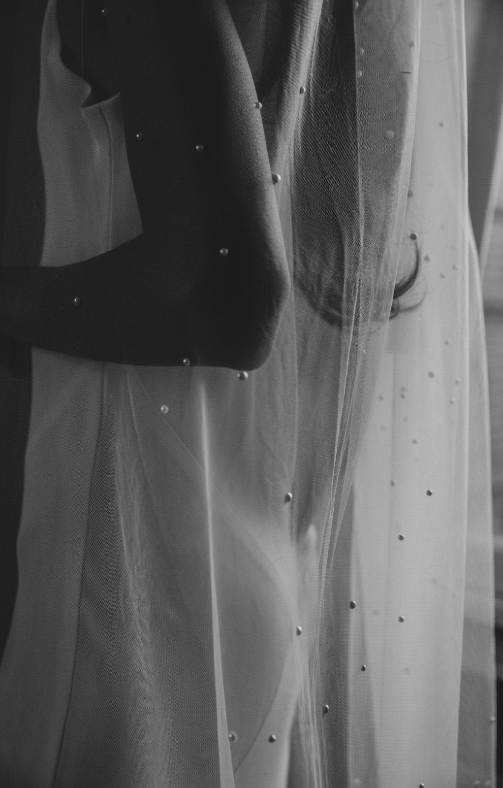 Kennedy Pearl Embellished Wedding Veil