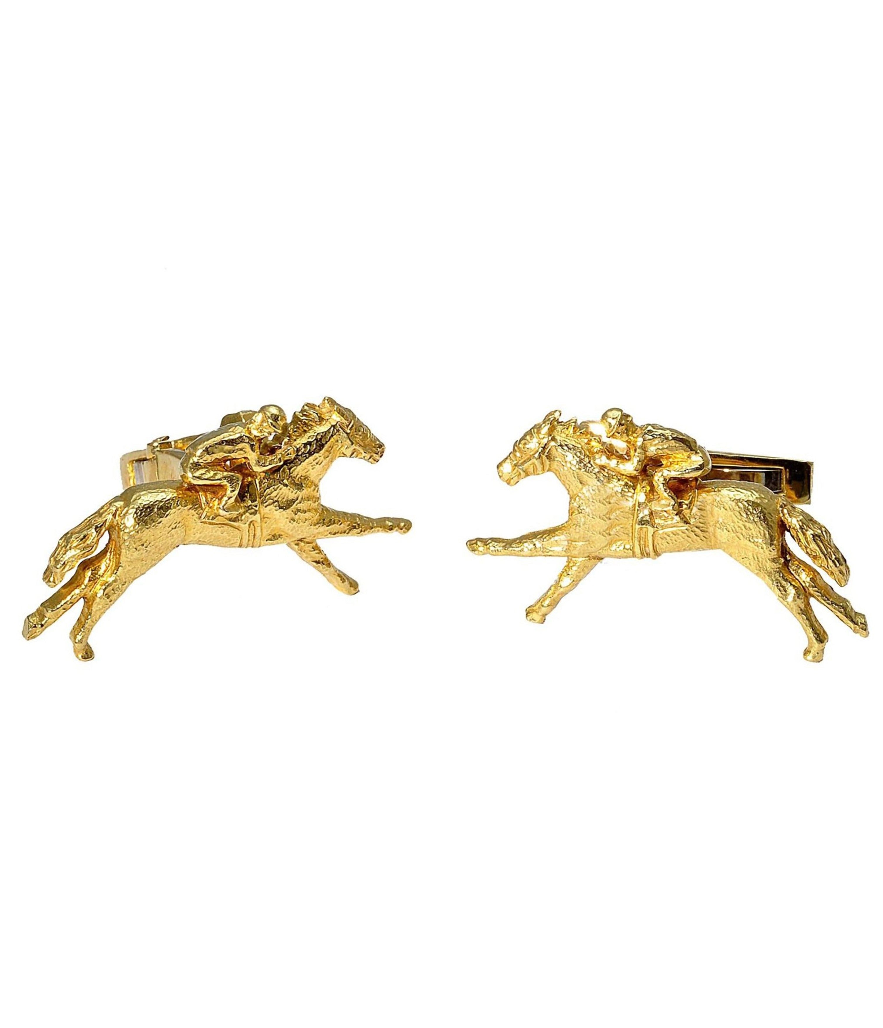 Horse and Rider Cuff Links