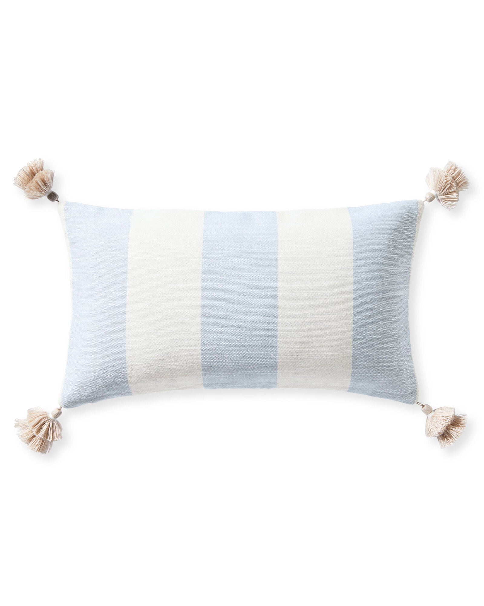 Beach Stripe Pillow Cover - Coastal Blue/12x21"