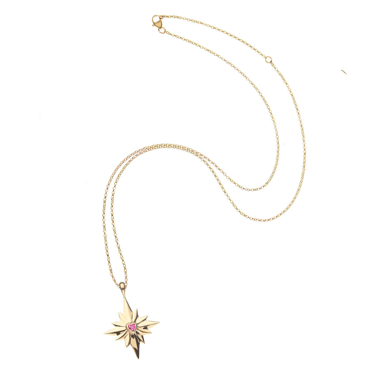 Forever Make A Wish Birthstone Star Pendant Necklace