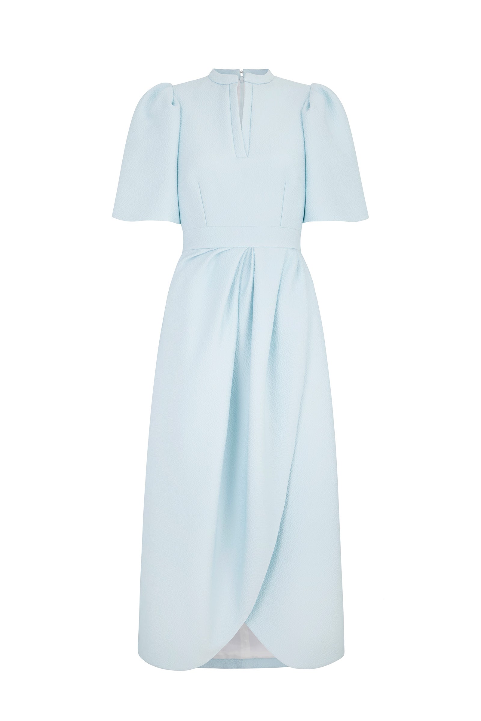 Delphine Dress Ice Blue Cloqué