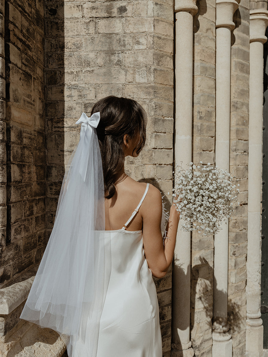 Classic Detachable Bow Veil Classic Detachable Bow Veil