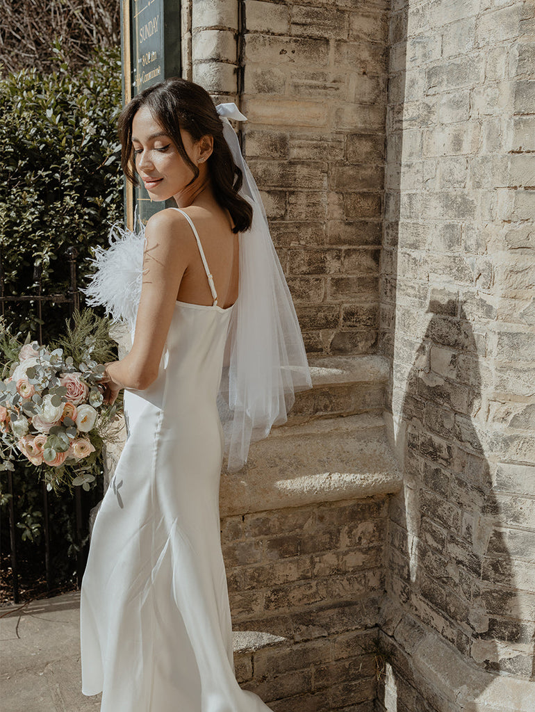 Classic Detachable Bow Veil Classic Detachable Bow Veil