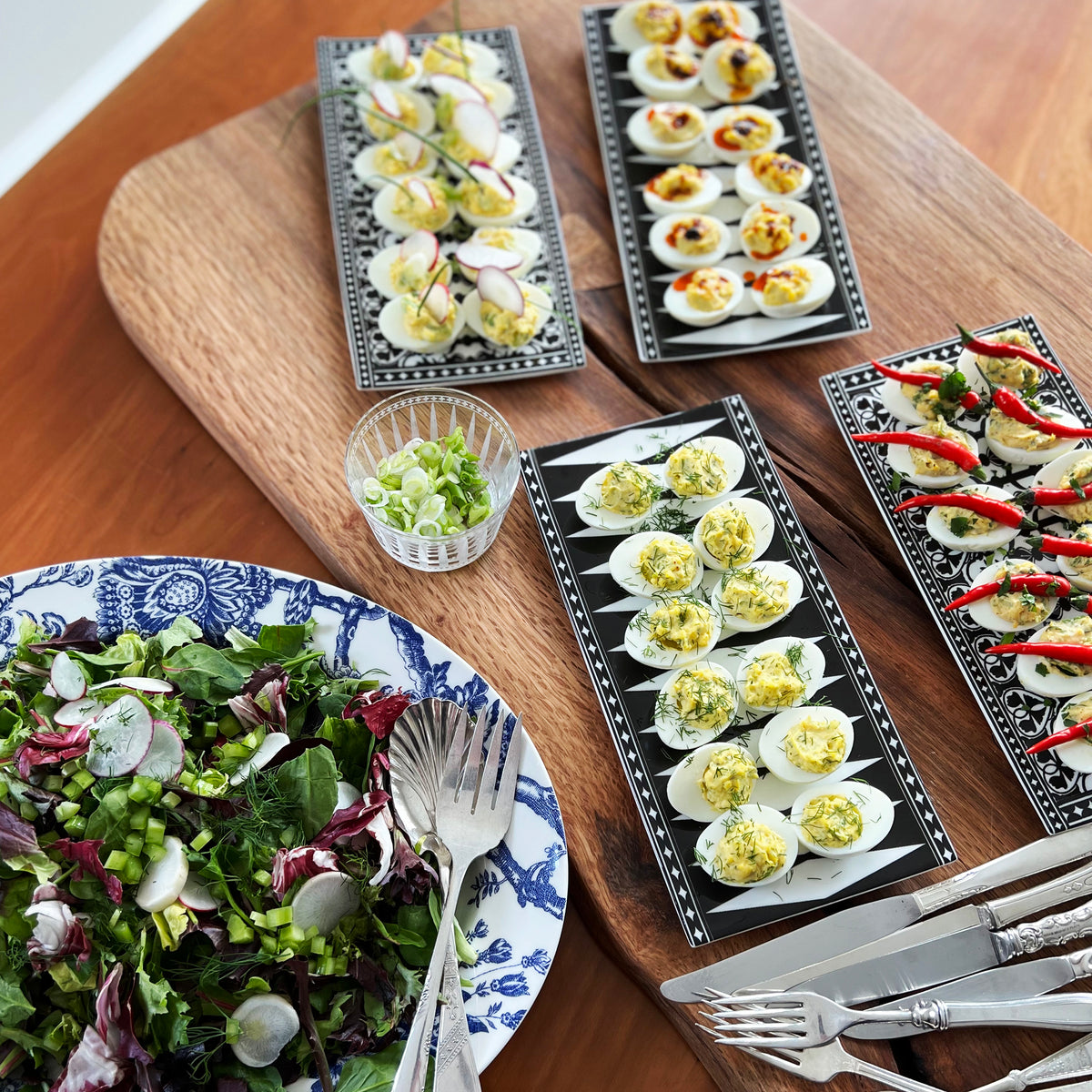 Casablanca Sushi Tray, Set of 2