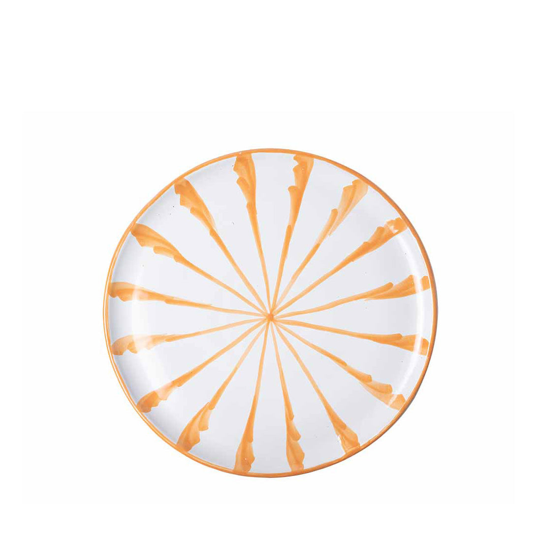 Casa Melocoton Salad Plate With Candy Cane Stripes