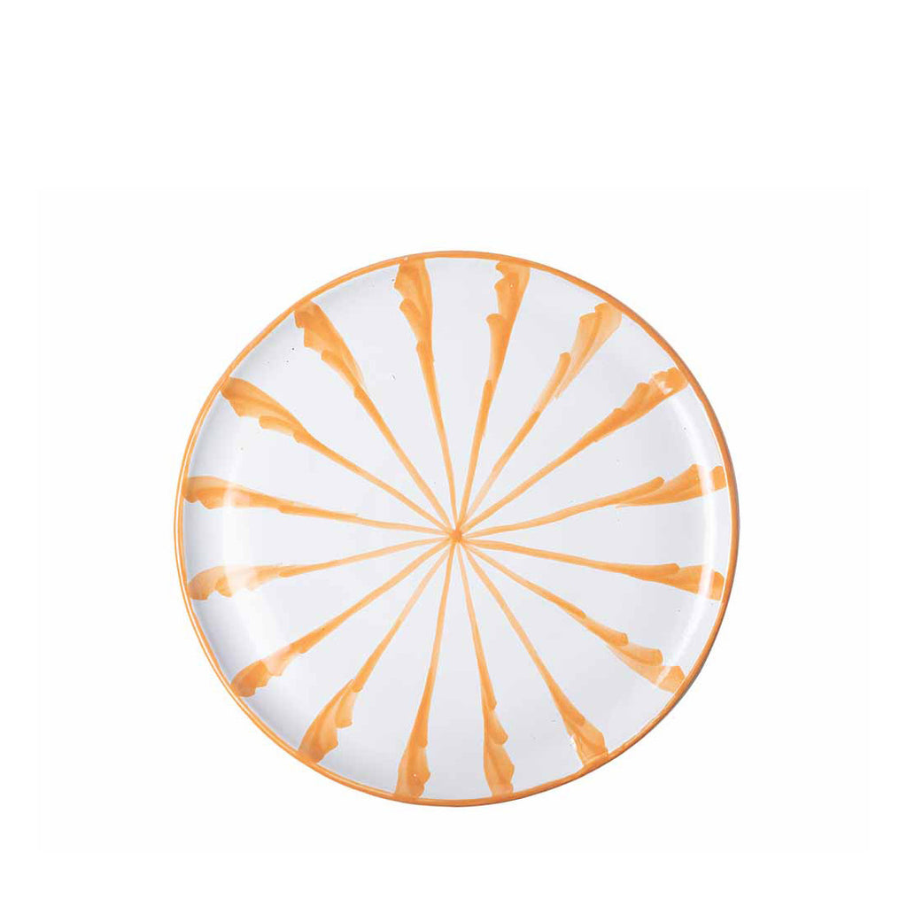 Casa Melocoton Salad Plate With Candy Cane Stripes