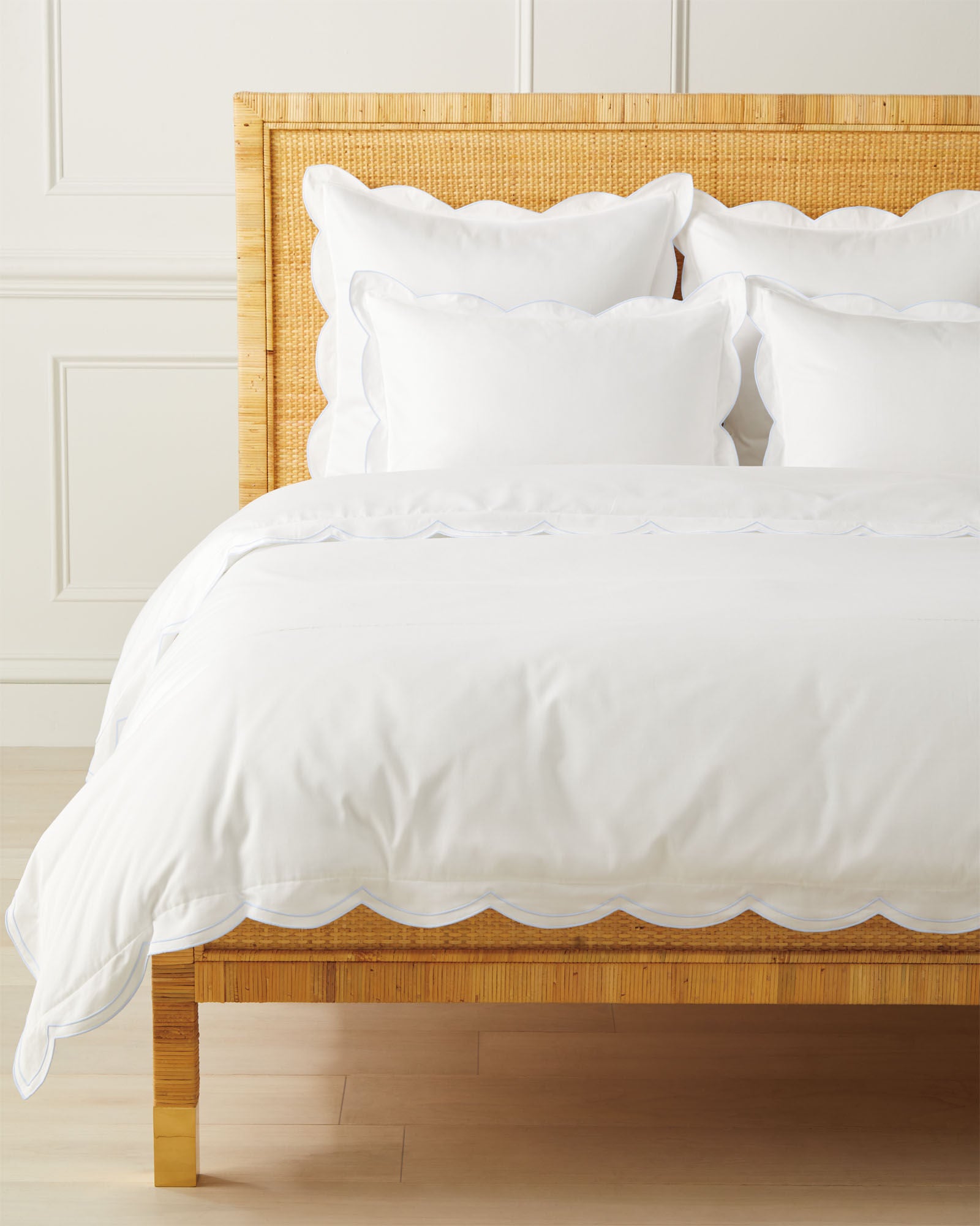 Scallop Sateen Duvet Cover