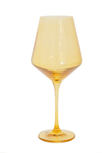 Wine Stemware, Set of 6 Yellow