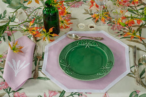 Bamboo Placemat in Lilac & White, Set of 2
