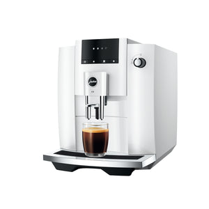 E4 Fully Automatic Coffee Machine in Piano White