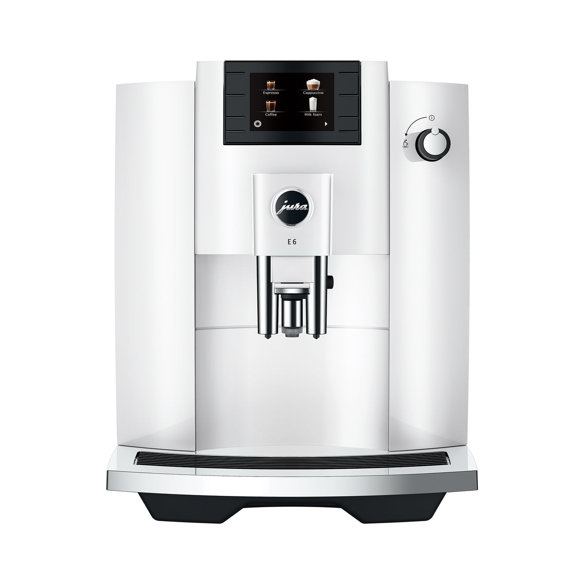 E6 Fully Automatic Coffee Machine in Piano White