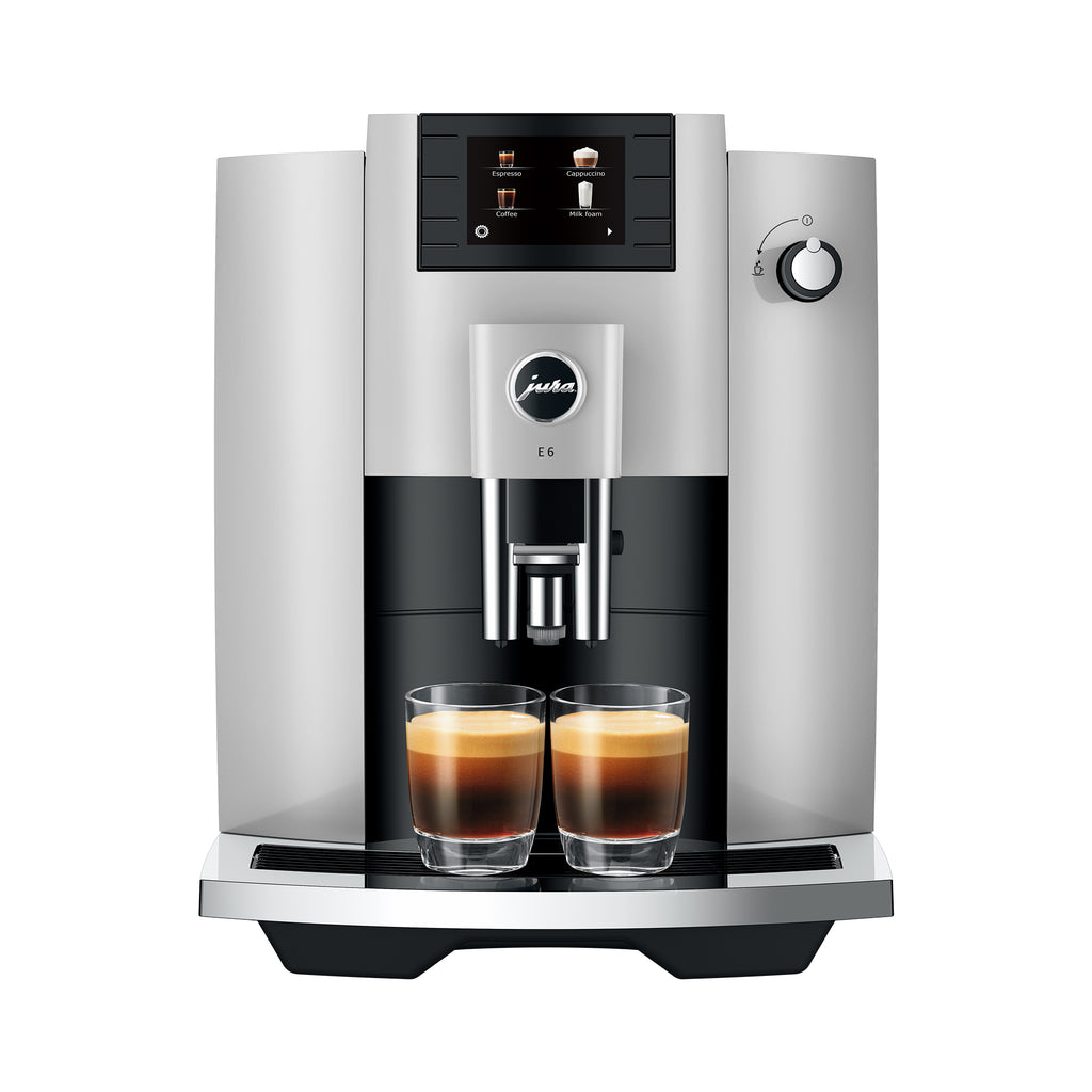 E6 Fully Automatic Coffee Machine in Platinum