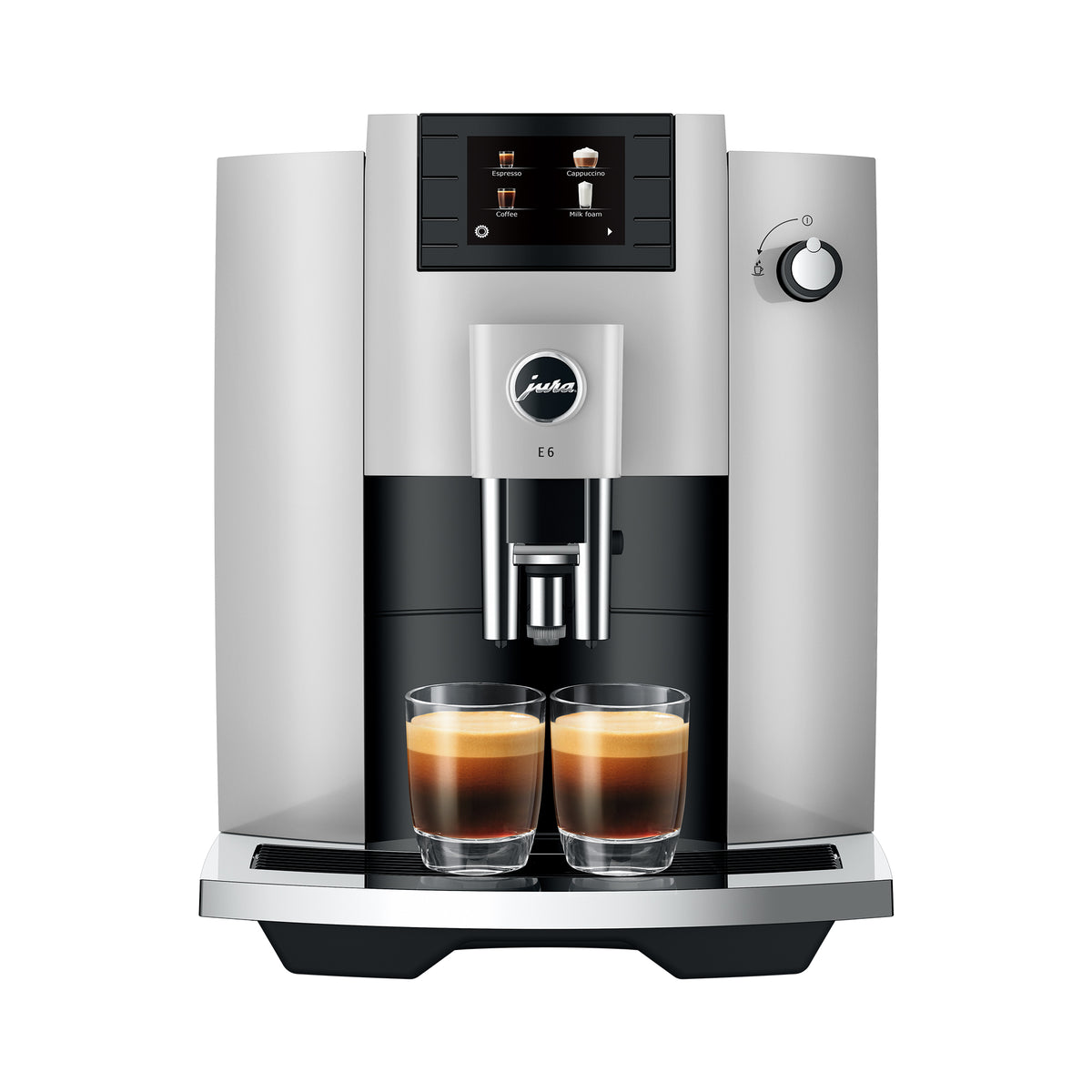 E6 Fully Automatic Coffee Machine in Platinum