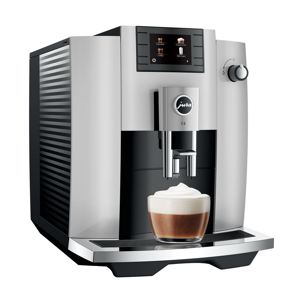 E6 Fully Automatic Coffee Machine in Platinum