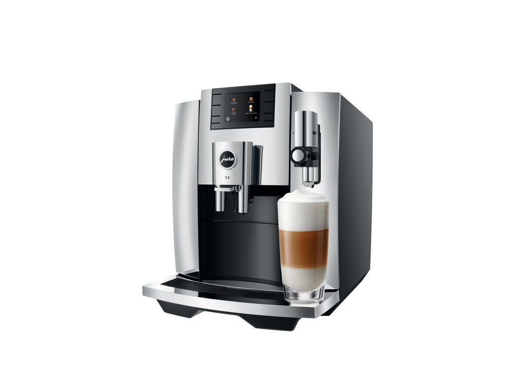 Jura E8 Automatic Coffee Machine - Chrome