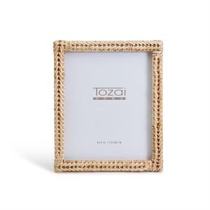 5 X 7 WOVEN RATTAN PHOTO FRAME