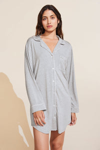 Gisele Sleepshirt in Heather Grey/Sorbet
