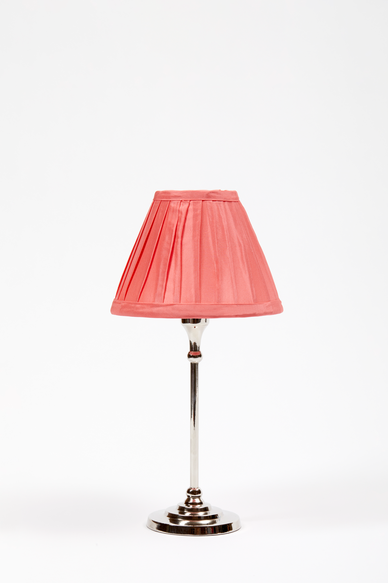 CORAL SILK TABLE LAMP SHADE