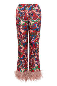 Eden Twill Trouser in Paisley Pink