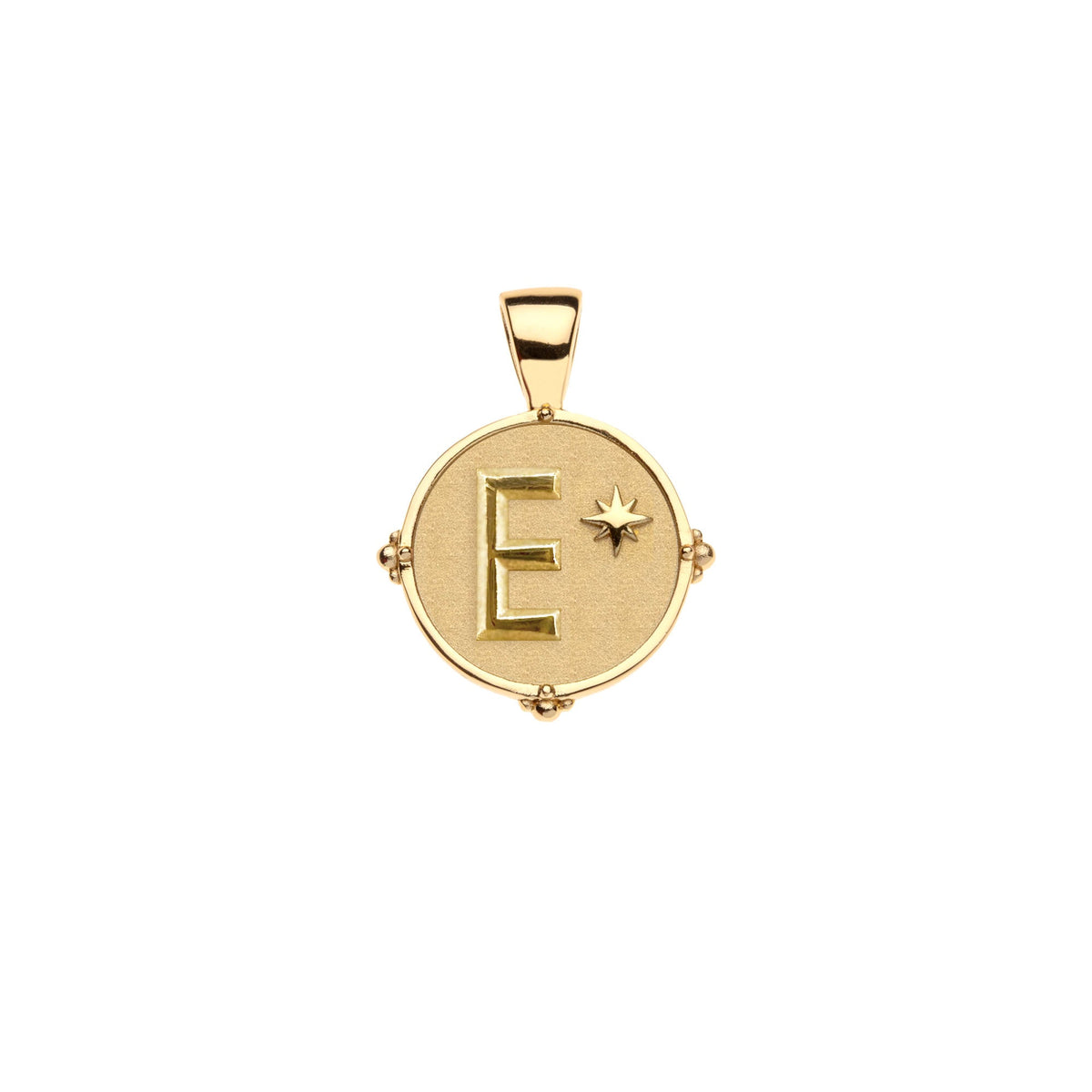 JW Letter Coin Pendant Necklace