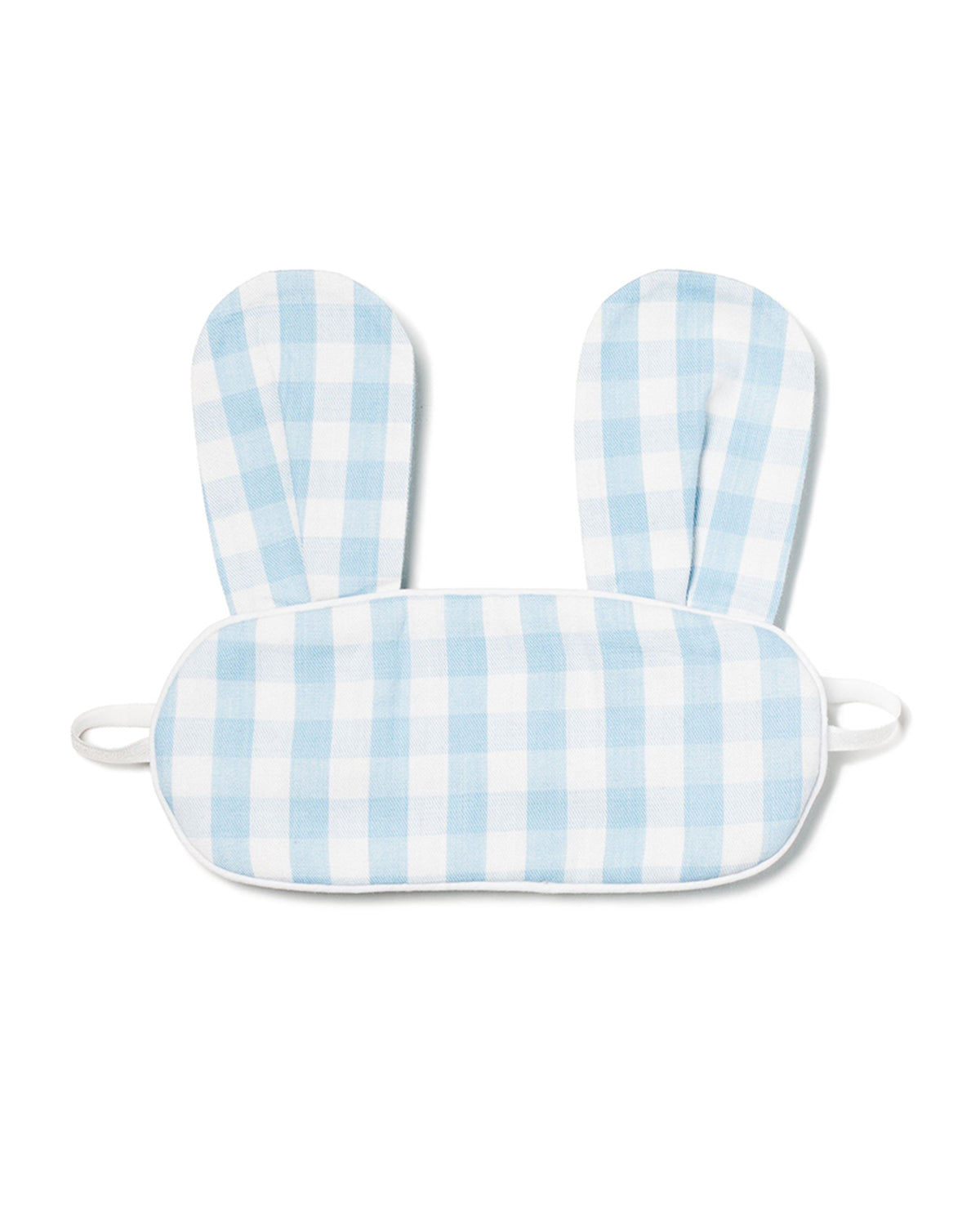 Light Blue Gingham Bunny Eye Mask