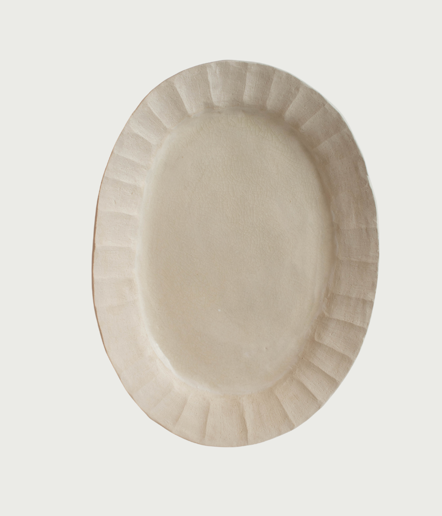 Signe Ceramics Large Faceted Platter | EyeSwoon
