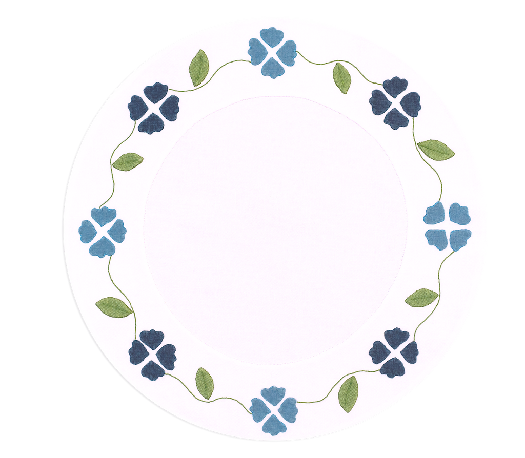 Matisse Placemats in Shades of Blue, Set of 2