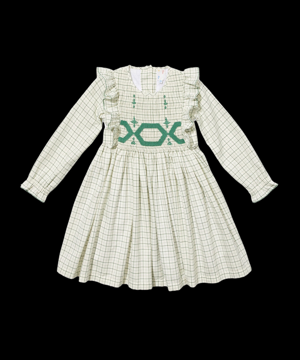Emily Dress in Green Tattersall