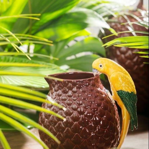 Amazonia Pitcher 68 oz with Macaw