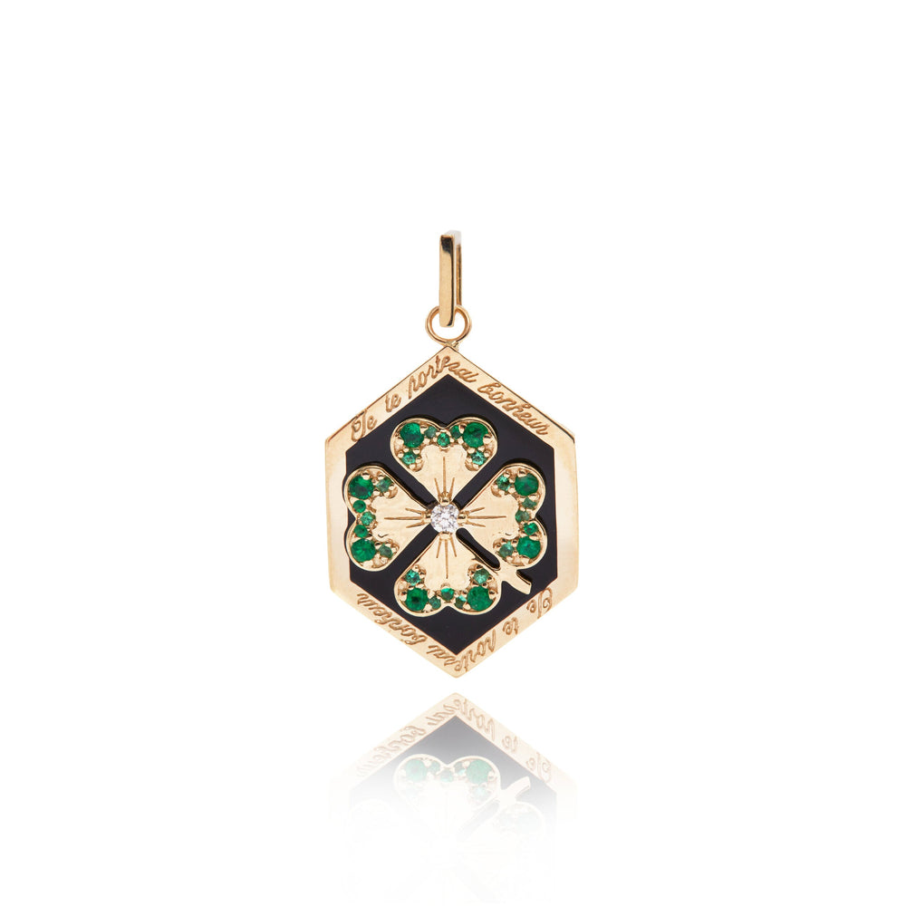 Enamel Clover Love Token