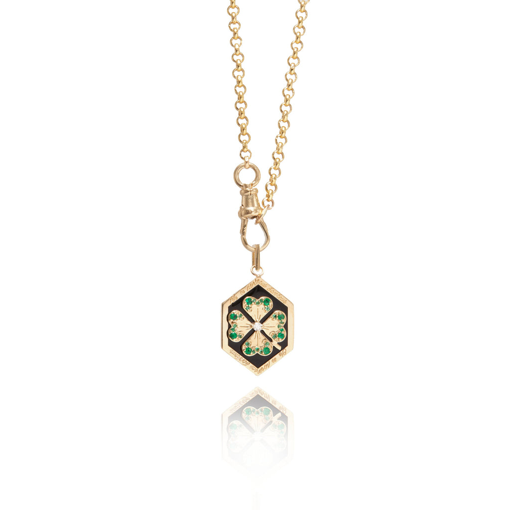 Enamel Clover Love Token