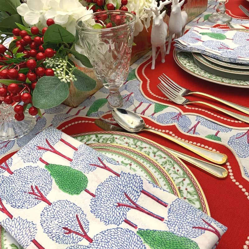 French Country Green Vines Tablecloth